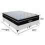 Imagem de Cama Box Branco e Colchão Elegant Molas Ensacadas Queen Ortobom