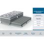 Imagem de Cama Box c/Auxiliar Conjugado Solteiro: Colchão Ortopédico D28 ProDormir Advanced Pillow Gray (88x188x43) Probel