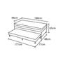 Imagem de Cama Box c/Auxiliar Conjugado Solteiro: Colchão Ortopédico D28 ProDormir Advanced Pillow Gray (88x188x43) Probel
