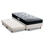 Imagem de Cama Box c/Auxiliar Solteiro: Colchão Ortopédico Probel D33/EP Advanced Tech1500 + Base CRC Courano Branco(88x188)