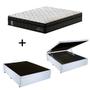 Imagem de Cama Box C/ Baú Casal + Colchão Mola Ensacada Probel Madrid Pillow