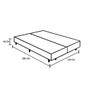 Imagem de Cama Box Casal 138 Bipartido Bello Box - Tecido Sintético Branco com Colchão New York Preto D28 - 100% Espuma - 54x138x188