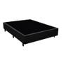 Imagem de Cama Box Casal 138 Bipartido Bello Box - Tecido Sintético Preto com Colchão New York Preto D28 - 100% Espuma - 54x138x188