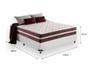 Imagem de Cama Box Casal 138 Tecido Sintético Brancocom Colchão Little Angel - Bello Box - Mola Superlastic 22x138x188