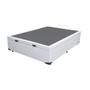Imagem de Cama Box Casal Baú Sintético Branco - 138x188x35