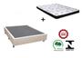 Imagem de Cama Box Casal Bege + Colchão Espuma D20 138x188x12