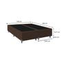 Imagem de Cama Box Casal Bipartido - 39x138x188cm - Suede Marrom