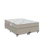 Imagem de Cama Box Casal Bipartido + Colchão D33 One Face - 56x138x188cm - Suede Bege