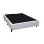 Imagem de Cama Box Casal Blindado Extremo Reforçado HomeQueen Sintético Branco 40x138x188