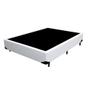 Imagem de Cama Box Casal Blindado Extremo Reforçado HomeQueen Sintético Branco 40x138x188