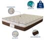 Imagem de Cama Box Casal (Box + Colchão) 138x188x61 Pro Soft Bamboo Prorelax Molas Ensacadas Pillow Top Turn Free - Marrom