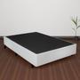 Imagem de Cama Box Casal Branco com Colchão Mola Ensacada