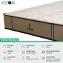 Imagem de Cama Box Casal Bravus + Colchão Madrid D33 Mola Ensacada 138x188x66cm Várias Cores - Vstore