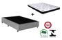 Imagem de Cama Box Casal Cinza + Colchão Espuma D33 138x188x10