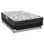 Imagem de Cama Box Casal: Colchão Anatômico Herval D28/AG65 Ortopedic Black + Base CRC Suede Black(138x188)