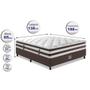 Imagem de Cama Box Casal Colchão + Box 138x188 Molas Ensacadas Cama inBox Relax Pillow Café