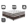 Imagem de Cama Box Casal Colchão + Box 138x188 Molas Ensacadas Cama inBox Relax Pillow Café