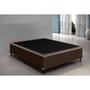 Imagem de Cama (Box Casal+Colchão D-33)138x188x20 Tecido:SuedeMarrom