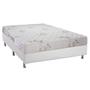 Imagem de Cama Box Casal: Colchão Espuma D33 Luckspuma  Supreme Floral + Base CRC Courano White(138x188)