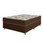 Imagem de Cama Box Casal Colchão Espuma D33 Marquês 138x188x57cm Marrom Umaflex - Suporta até 90kg por Pessoa