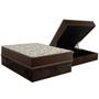 Imagem de Cama Box Casal: Colchão Espuma D33 Ortobom Physical Hiper Resistente 20 + Base CRC Suede Brown (138x188)