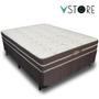 Imagem de Cama Box Casal + Colchão Espuma D33 Ortopédico 138x188x64m Orthopedic ll V-Store