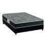 Imagem de Cama Box Casal: Colchão Espuma D33 Probel Advanced Mega Resistente + Base CRC Suede Black(138x188)