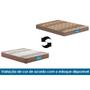 Imagem de Cama Box Casal: Colchão Espuma D33 Probel Firmepedic Guarda Costas PróIntense Brown + Base CRC Suede Brown (138x188)