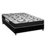 Imagem de Cama Box Casal: Colchão Espuma D45 Luckspuma  Gran Luck Pro + Base CRC Suede Black(138x188)