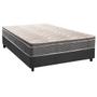 Imagem de Cama Box Casal: Colchão Espuma D45 Paropas Anatômico Confort Mega Firme + Base CRC Suede Gray (138x188)