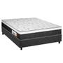Imagem de Cama Box Casal: Colchão Espuma Plumatex D28/EP Anatômico Falcon Ultra Firme + Base CRC Suede Gray(138x188)