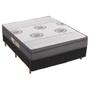 Imagem de Cama Box Casal: Colchão Espuma Polar D28/EP Orthopremium + Base CRC Rústico Black(138x188)