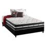 Imagem de Cama Box Casal: Colchão Molas Anjos Superlastic Classic + Base CRC Suede Black(138x188)