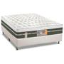 Imagem de Cama Box Casal: Colchão Molas Bonnel Castor  Silver Star Air + Base CRC Courano White(138x188)