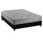 Imagem de Cama Box Casal: Colchão Molas Ensacadas D Angelis Anjos Royal + Base CRC Suede Black (138x188)