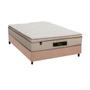 Imagem de Cama Box Casal: Colchão Molas Ensacadas Luckspuma MasterPocket Cloud One Side + Base CRC Suede Clean(138x188)