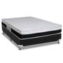 Imagem de Cama Box Casal: Colchão Molas Ensacadas Luckspuma MasterPocket Roma + Base CRC Suede Black(138x188)