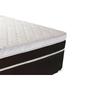 Imagem de Cama Box Casal: Colchão Molas Ensacadas Luckspuma MasterPocket Roma + Base CRC Suede Black(138x188)