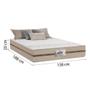 Cama Box Casal Colchão Molas Flora Bege 138x188x58cm - Gazin Imagem de Cama Box Casal Colchão Molas Flora Bege 138x188x58cm