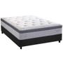Imagem de Cama Box Casal: Colchão Molas MasterPocket Ensacadas Herval Serenity Dream C1663 + Base CRC Suede Gray (138x188x35)