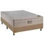 Imagem de Cama Box Casal: Colchão Molas Ortobom SuperPocket Fort Airtech Spring + Base CRC Suede Clean(138x188)