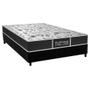 Imagem de Cama Box Casal: Colchão Molas Probel Prolastic Sleep + Base CRC Suede Black(138x188)