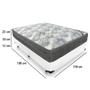 Imagem de Cama Box Casal + Colchão Ortobom Molas Ensacadas ISO SuperPocket 138x188x67 Branco