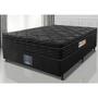 Imagem de Cama Box Casal Colchão Ortopédico Black + Box 138x188x67 One Face Espuma D33 Preto