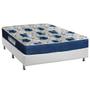 Imagem de Cama Box Casal: Colchão Ortopédico Ortobom D28/EP Anatômico Fort Tech ISO 60 + Base CRC Courano White(138x188)