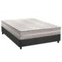 Imagem de Cama Box Casal: Colchão Ortopédico Paropas D28 / Master Prata Double Face 25 + Base CRC Suede Gray (138x188)