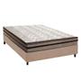Imagem de Cama Box Casal: Colchão Ortopédico Paropas D28 / Orthomedic Gold Plus Rústico Clean + Base CRC Suede Clean (138x188)