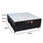 Imagem de Cama Box Casal + Colchão Semi Ortopédico Extra Firme Espuma D33 Comfort Prime 72x138x188 Preto
