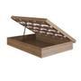 Imagem de Cama Box Casal com Baú CB1140 190x140cm Haste Articulável de Aço Mel - Art In Móveis