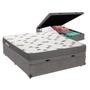 Imagem de Cama Box Casal com Bau Ortobom D33 Light Cinza